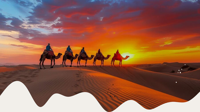 Camel-Trekking-into-the-Sahara