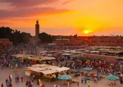 Moroccan street food at Jemaa el-Fna