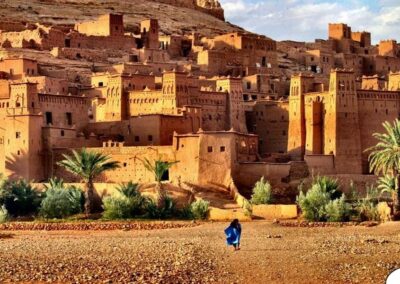 Ait Ben Haddou Kasbah in the Atlas Mountains, highlight of the 7 Day Morocco Itinerary