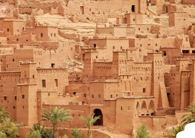 UNESCO-listed Aït Ben Haddou Kasbah visited on a 7-day Morocco tour itinerary