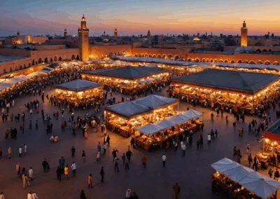 Majorelle Garden and Koutoubia Mosque in Marrakech – Fes To Marrakech Desert Tour 3 Days