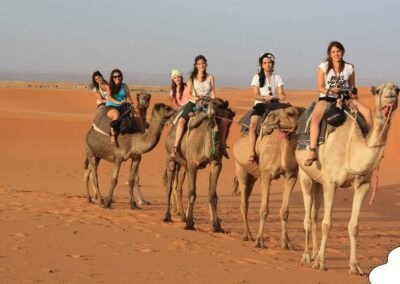 Camel caravan in the Merzouga Sahara Desert – 11 Day Morocco Tour Package