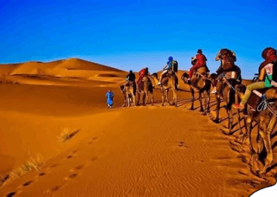 Camel trek in Merzouga Sahara Desert – Fes To Marrakech Desert Tour 3 Days